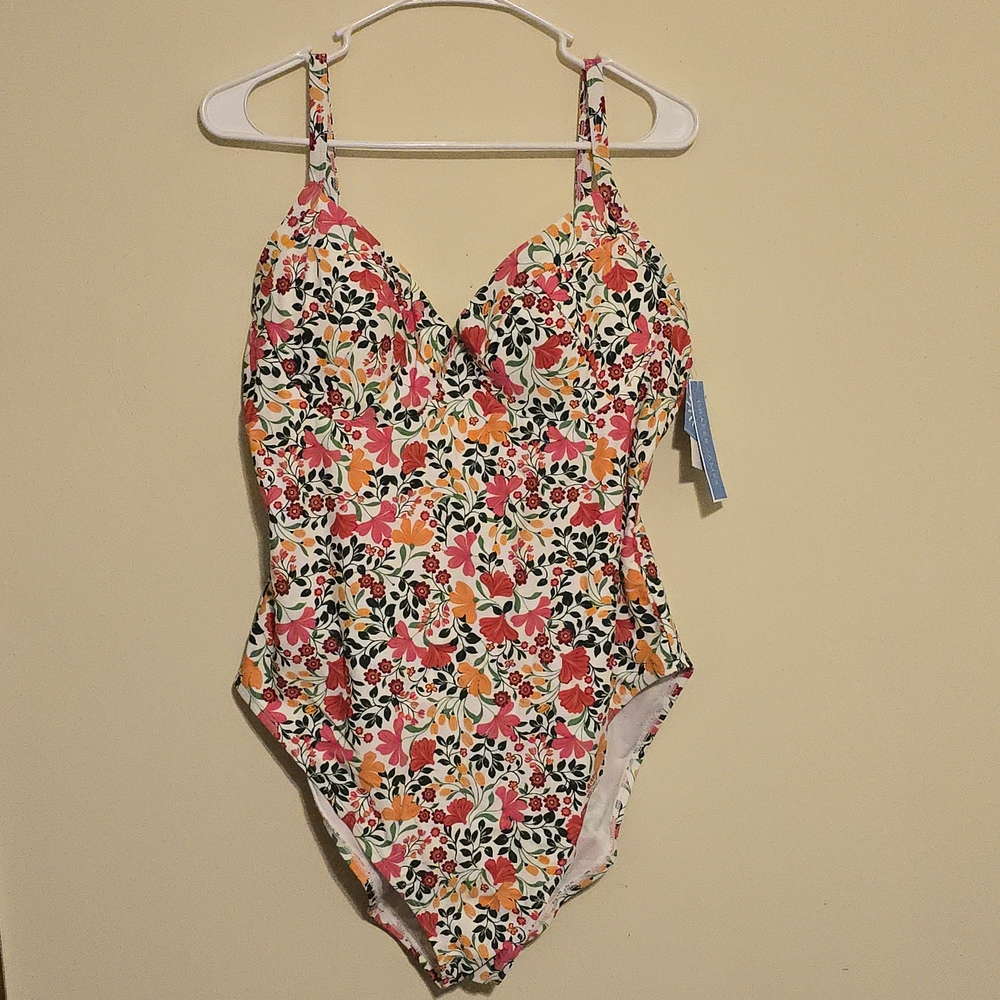 Draper James Multicolor Floral One Piece Swimsuit